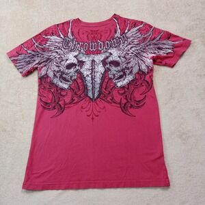 Throwdown Premium Graphic Short Sleeve‎ T-Shirt Small Red